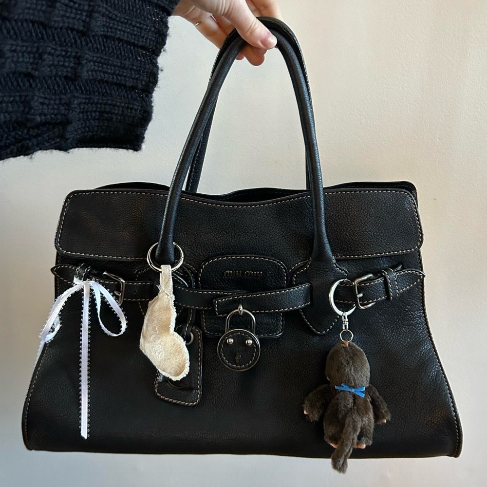Miu Miu leather bag birkin-style